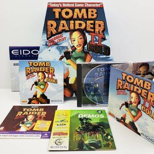 Tomb Raider II Gold Big Box PC Game Vintage 1999 CIB Complete Trapezoid Tested